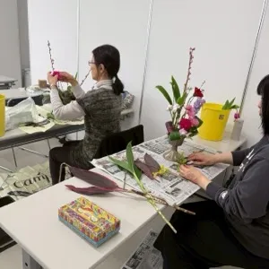 生徒の作業風景