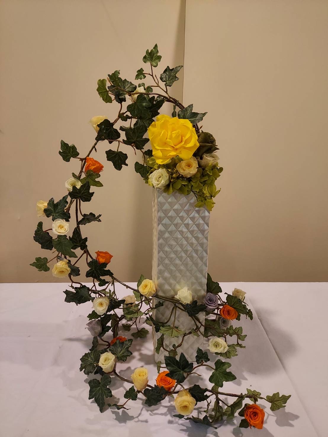 プリザーブドフラワー作品